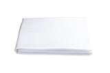 Fitted Sheet - Matouk Nocturne Sateen Bedding in White at Fig Linens and Home