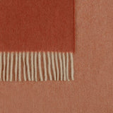 Cashmere Throw - Paley Luxury Cashmere Throw by Matouk -  Carnelian / Natural at Fig Linens and Home