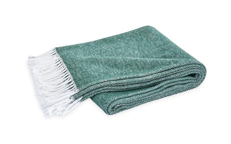 Pezzo Jade Cotton Throw | Matouk at Fig Linens and Home