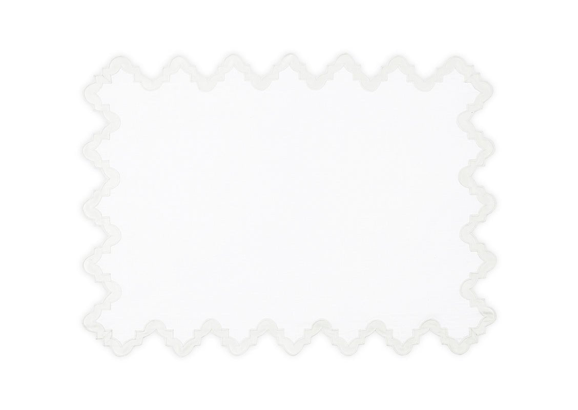 Placemat - Matouk Aziza Placemat in Bone at Fig Linens and Home