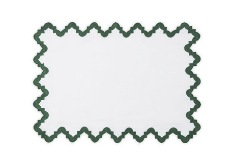 Placemat - Matouk Aziza Placemat in Green at Fig Linens and Home