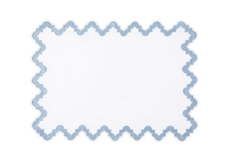 Placemat - Matouk Aziza Placemat in Hazy Blue at Fig Linens and Home