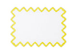 Placemat - Matouk Aziza Placemat in Lemon Yellow at Fig Linens and Home