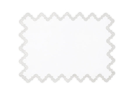 Placemat - Matouk Aziza Placemat in Silver at Fig Linens and Home