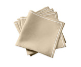 Matouk Satin Stitch Oat Napkins | Casual Couture Table Linens