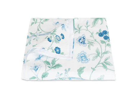 Duvet Cover - Simone Linen Sea Blue Schumacher Matouk Bedding at Fig Linens and Home