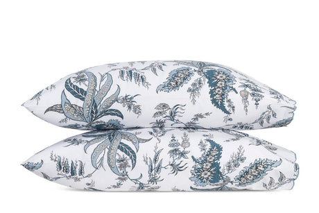 Pillowcases - Matouk Schumacher Apolline Mediterranean Bedding at Fig Linens and Home