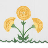 Swatch - Matouk Schumacher Gisele Marigold Guest Towels Fabric Sample