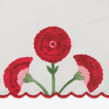 Swatch - Matouk Schumacher Gisele Scarlet Guest Towels Fabric Sample