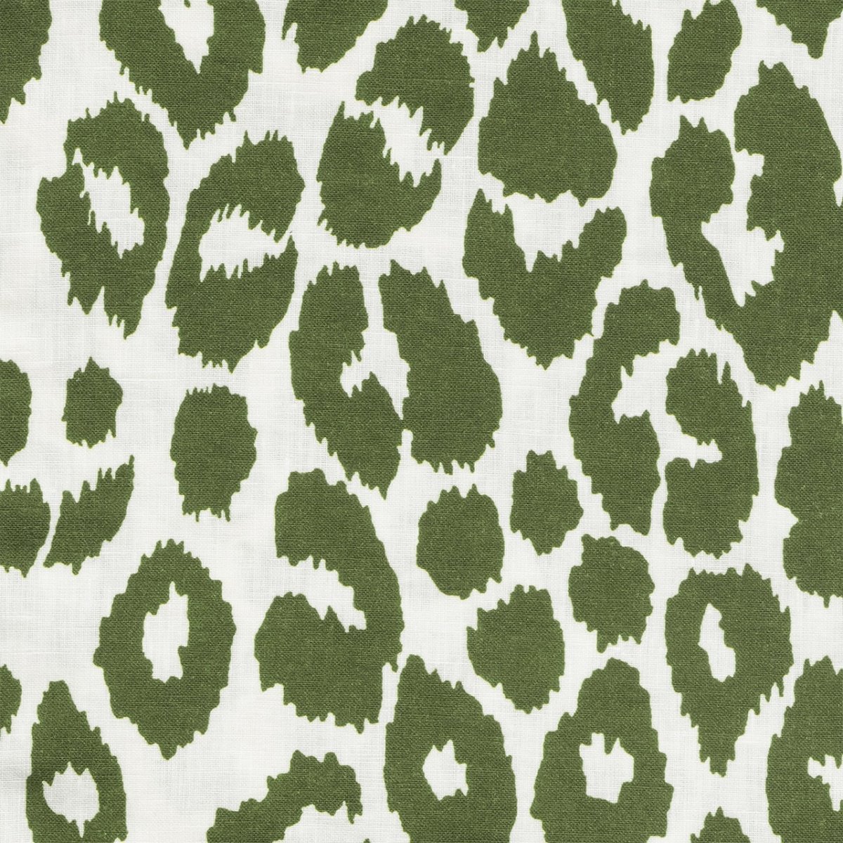 Swatch - Iconic Leopard Green Powder Room Guest Towels by Matouk Schumacher