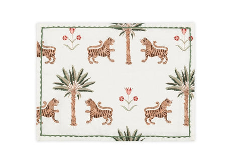 Tiger Palm Placemats by Matouk Schumacher | Fig Linens and Home Table Linens