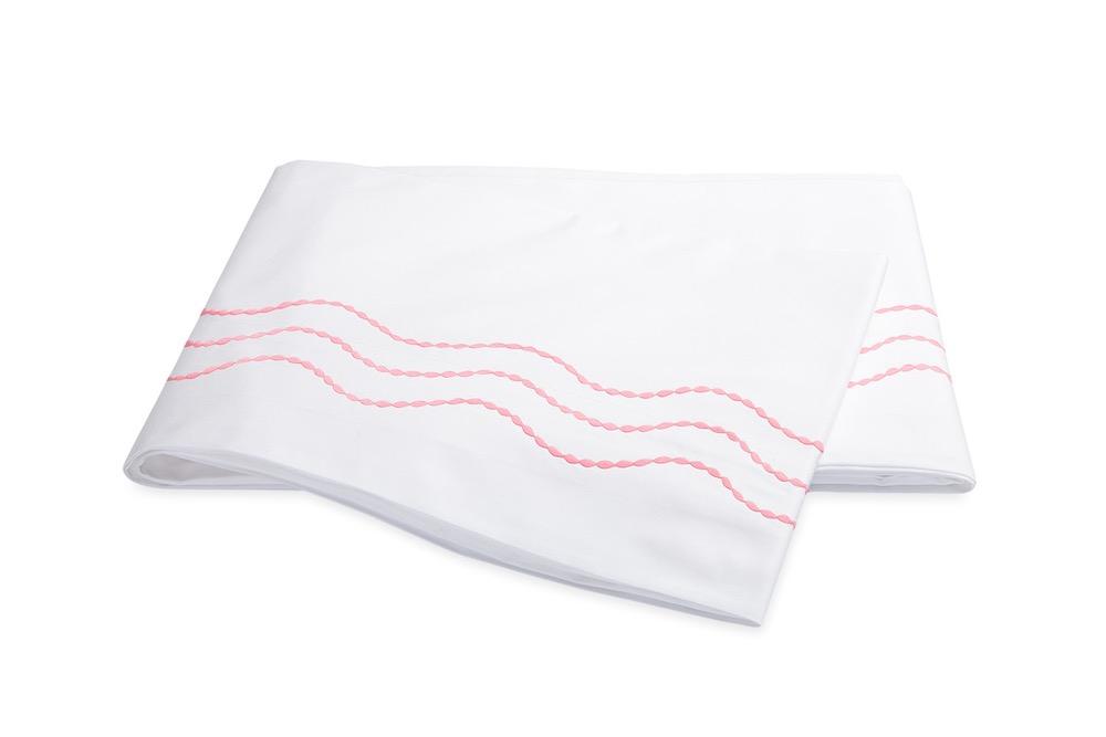 Matouk Serena Azalea Flat Sheet | Fig Linens and Home