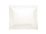 Matouk Sierra Hemstitch Ivory Pillow Sham | Percale Bedding at Fig Linens