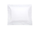 Matouk Sierra Hemstitch White Pillow Sham | Percale Bedding at Fig Linens