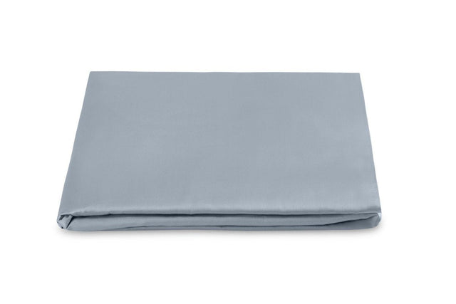 Fitted Sheet in Hazy Blue - Matouk Talita Sateen Cotton at Fig Linens - Giza Cotton