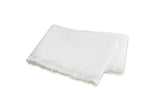 Matouk Virginia Lace White Flat Sheet