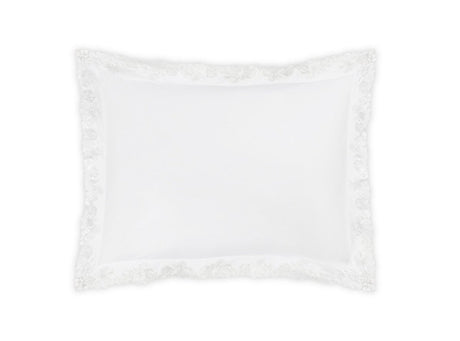 Matouk Virginia Lace White Pillow Sham