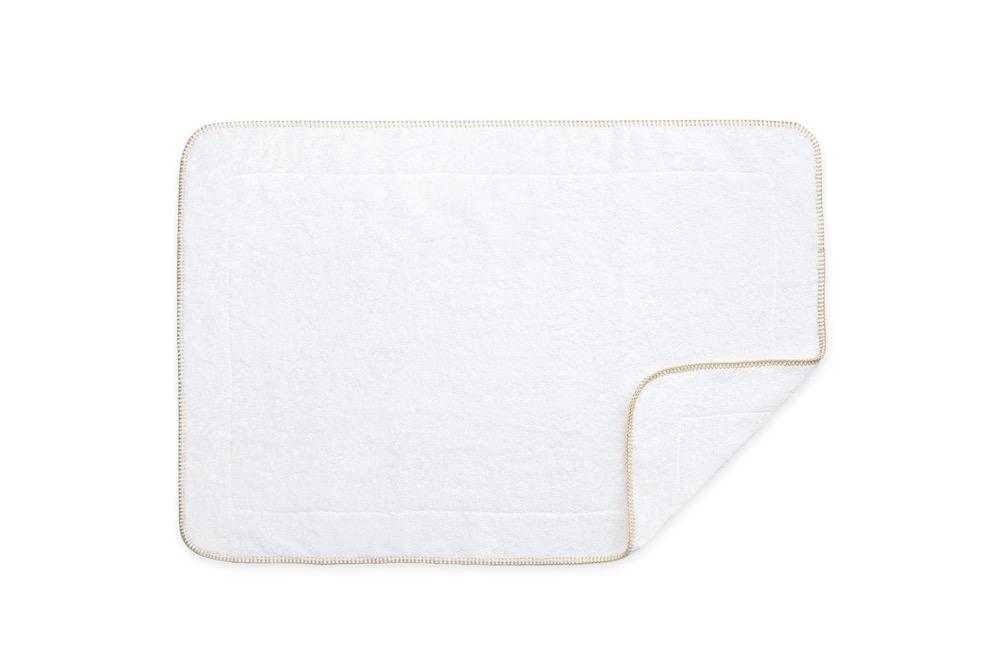 Matouk Whipstitch Ivory Tub Mats | Fig Linens