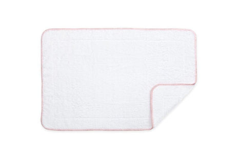 Matouk Whipstitch Pink Tub Mats | Fig Linens