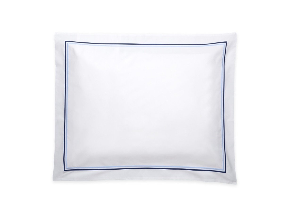 Essex Navy Pillow Sham | Matouk at Fig Linens