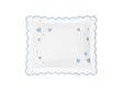 Hearts Mini Pillow in Bluebell - Matouk Baby Pillows at Fig Linens and Home