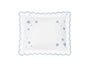 Hearts Mini Pillow in Bluebell - Matouk Baby Pillows at Fig Linens and Home