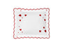 Hearts Mini Pillow in Cardinal Red - Matouk Baby Pillows at Fig Linens and Home