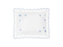 Hearts Mini Pillow in Cloud Blue - Matouk Baby Pillows at Fig Linens and Home