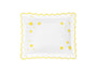 Hearts Mini Pillow in Lightning Yellow - Matouk Baby Pillows at Fig Linens and Home