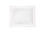 Hearts Mini Pillow in Slipper Pink - Matouk Baby Pillows at Fig Linens and Home