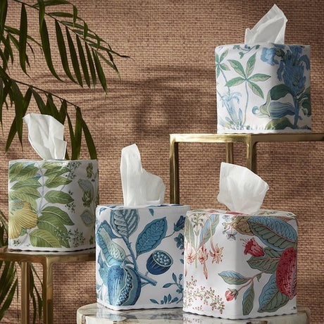 Pomegranate Tissue Box Cover - Matouk Schumacher Bath Accessories at Fig Linens and Home