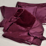 Kumi Kookoon Velvet Travel Set Fig Linens merlot