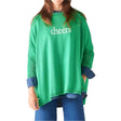 Catalina Sweater  Cheers Holiday Seasonal in Clover Green - Mersea at Fig Linens and Home