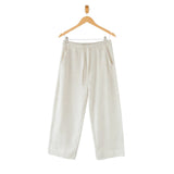 Sweatpant - Frenchie Wide Leg Pant Ash Heather by Mersea | French Terrycloth  - Hanging View