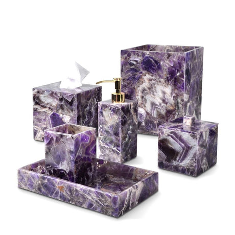 Luxury Bathroom accessories - Taj Amethyst Bath Accessories by Mike + Ally at Fig Linens and Home