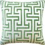 Ming Trail Green Decorative Pillow - Throw Pillow by Ryan Studio made from Thibaut Fabric