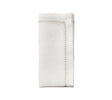 Herringbone Napkin in White, Gold & Silver by Kim Seybert at Fig Linens and Home