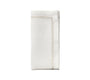 Herringbone Napkin in White, Gold & Silver by Kim Seybert at Fig Linens and Home