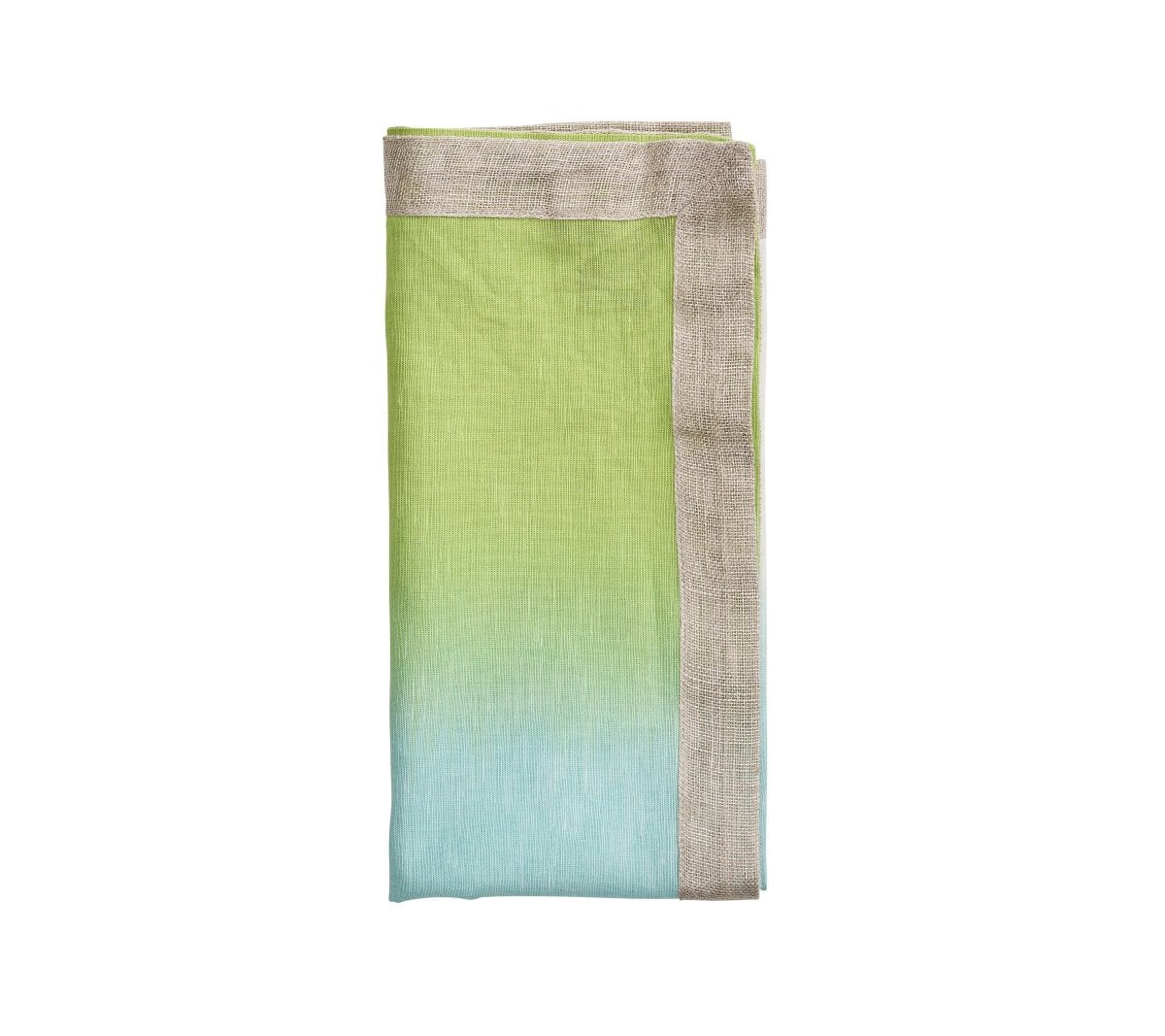 Dip Dye Napkin in Blue & Green by Kim Seybert at Fig Linens and Home