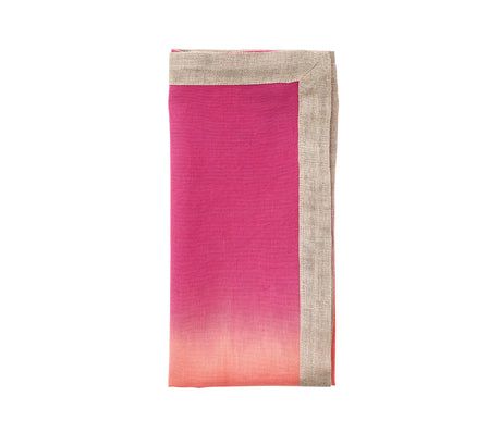 Dip Dye Napkin in Fuchsia & Orange by Kim Seybert at Fig Linens and Home