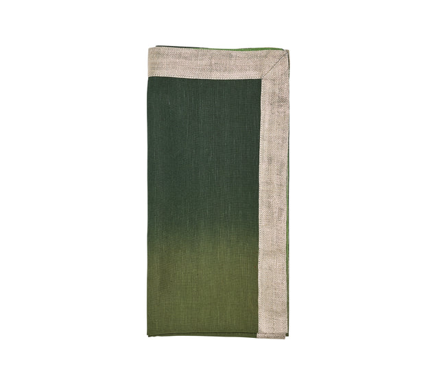 Dip Dye Napkin in Olive & Green by Kim Seybert at Fig Linens and Home