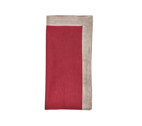 Dip Dye Napkin in Red & Burgundy by Kim Seybert at Fig Linens and Home