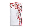 Reef Napkin in White, Coral & Gold by Kim Seybert at Fig Linens and Home