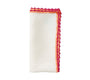 Knotted Edge Napkin in White, Pink & Orange by Kim Seybert at Fig Linens and Home