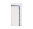 Jardin Napkin in White & Blue by Kim Seybert at Fig Linens and Home