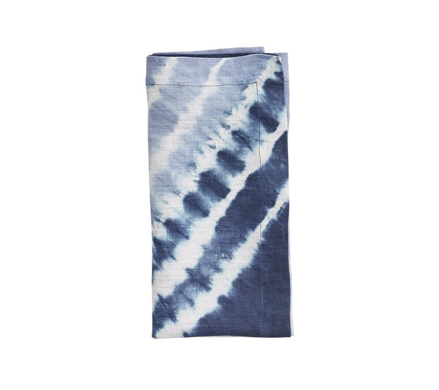 Duo Dye Napkin in Navy & Periwinkle by Kim Seybert at Fig Linens and Home