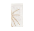 Palm Coast Napkin in White, Natural & Gold by Kim Seybert at Fig Linens and Home