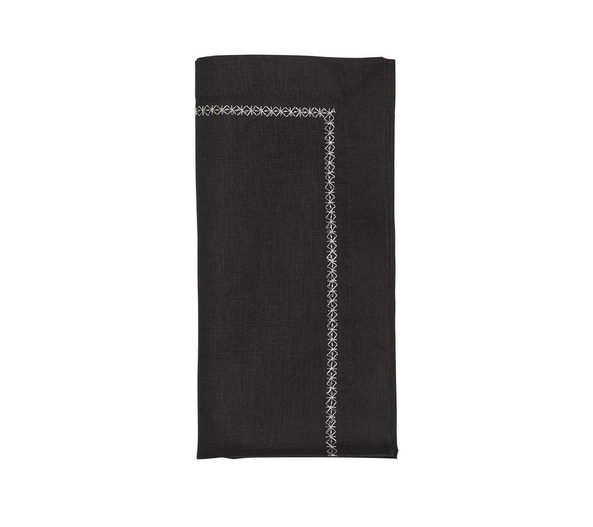 Classic Napkin in Black by Kim Seybert at Fig Linens and Home