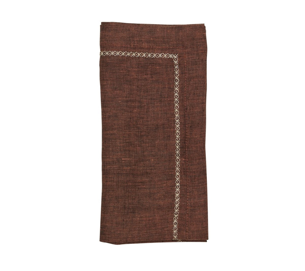 Classic Napkin in Brown by Kim Seybert at Fig Linens and Home