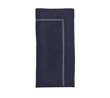 Classic Napkin in Navy by Kim Seybert at Fig Linens and Home